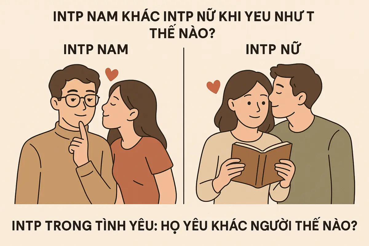 INTP nam khác INTP nữ khi yêu như thế nào?
