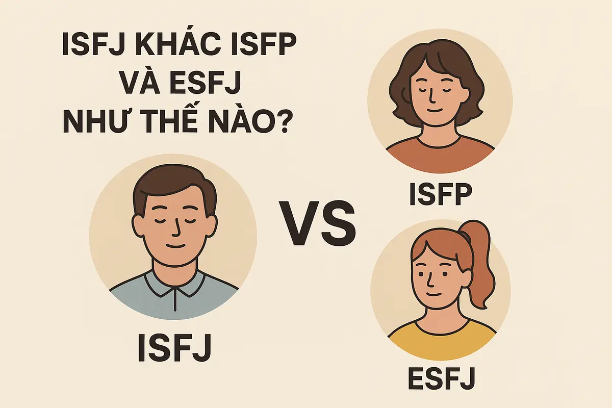 ISFJ khác ISFP và ESFJ như thế nào?