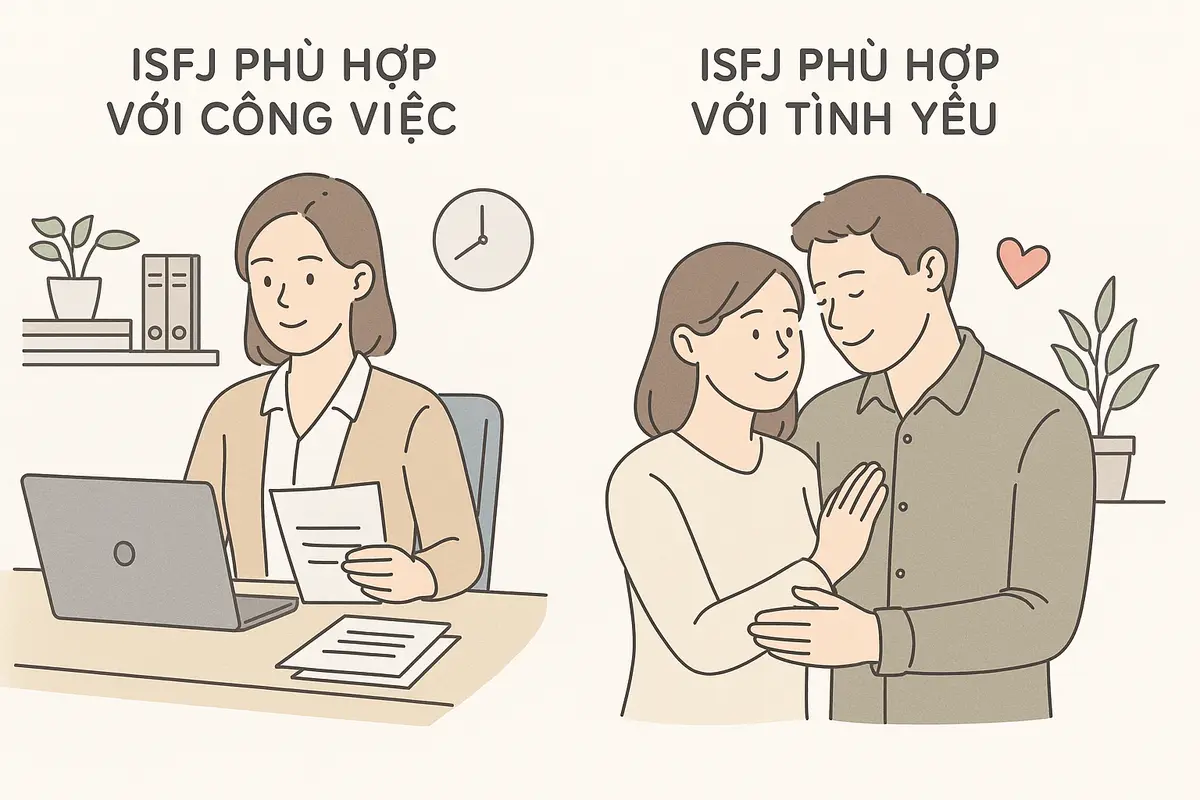 ISFJ phù hợp với công việc và tình yêu như thế nào?