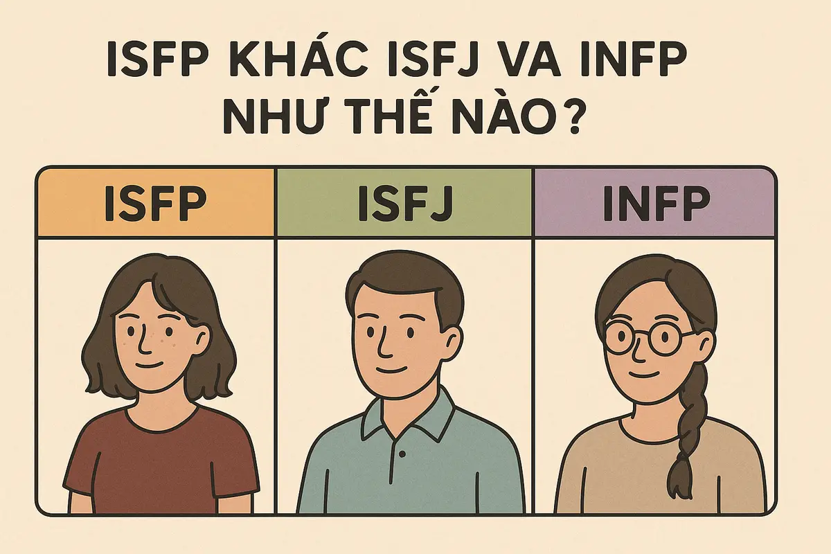 ISFP khác ISFJ và INFP như thế nào?