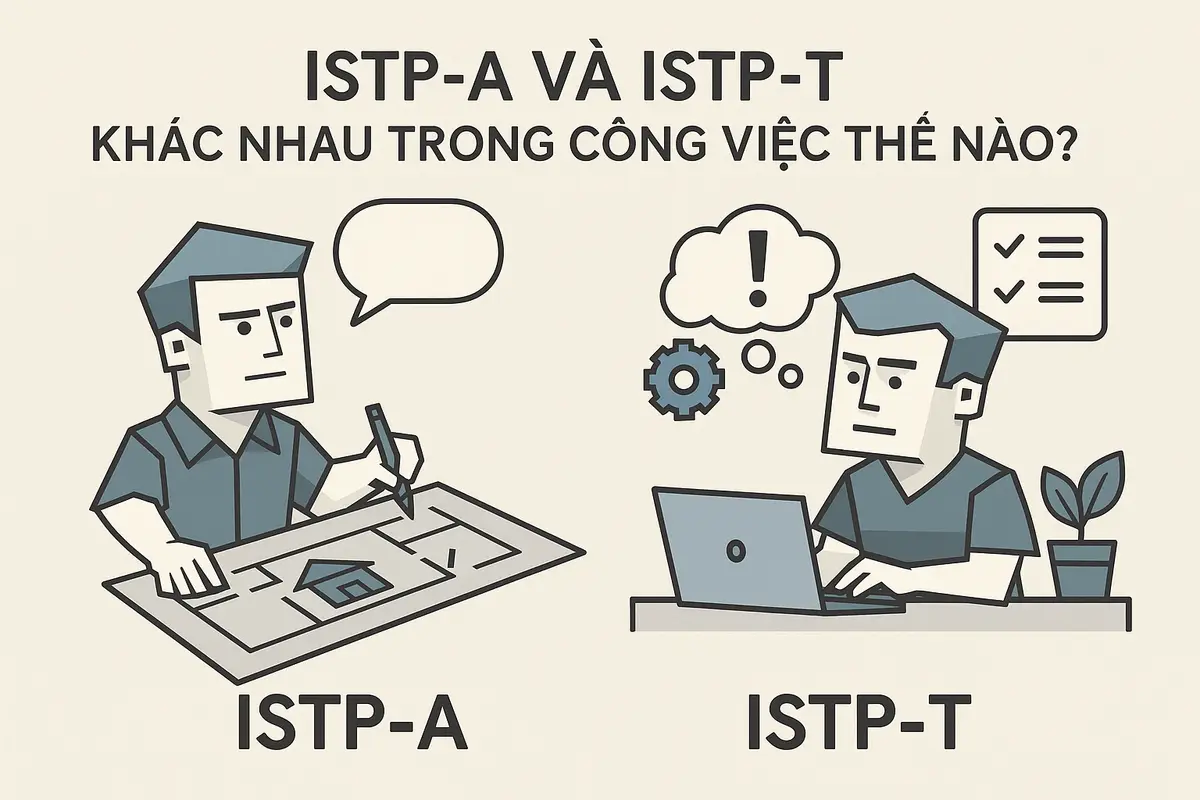 ISTP-A và ISTP-T khác nhau trong công việc thế nào?