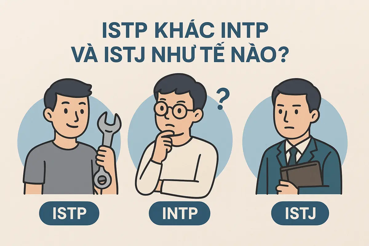 ISTP khác INTP và ISTJ như thế nào?