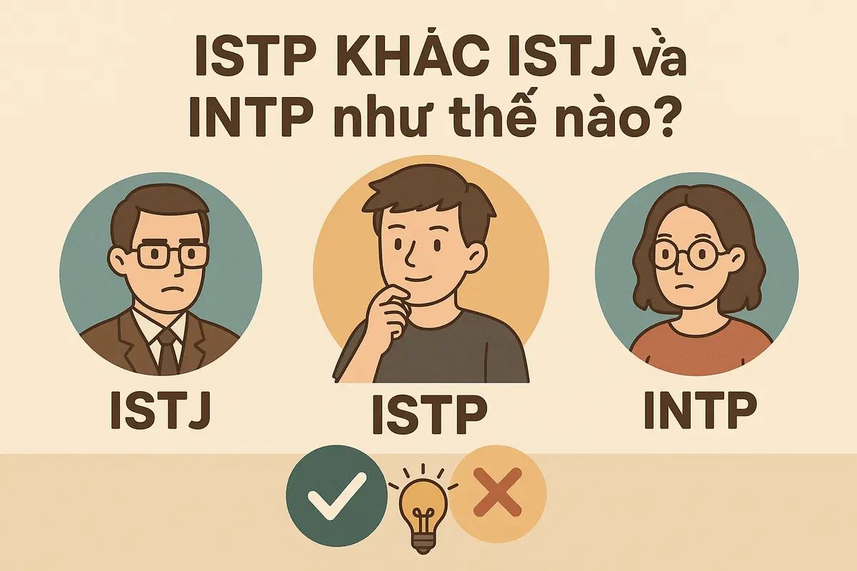 ISTP khác ISTJ và INTP như thế nào?