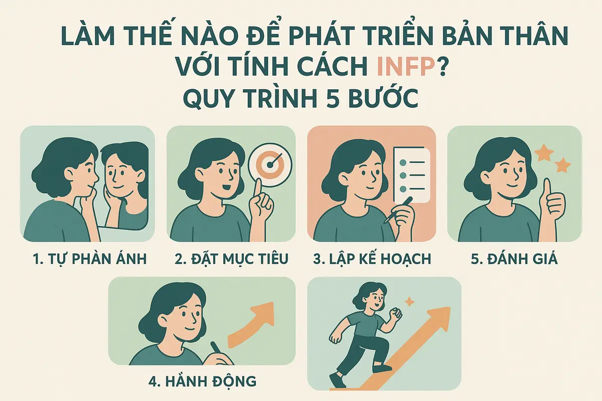 Làm thế nào để phát triển bản thân với tính cách INFP? Quy trình 5 bước