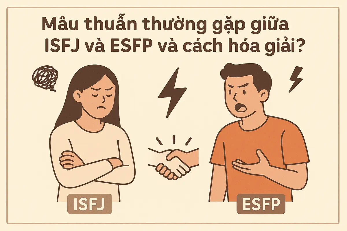 Mâu thuẫn thường gặp giữa ISFJ và ESFP và cách hóa giải?