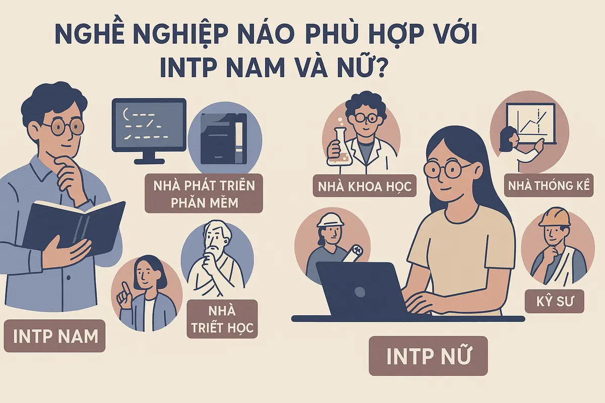 Nghề nghiệp nào phù hợp với INTP nam và nữ?