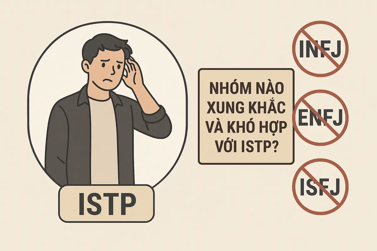 Nhóm nào xung khắc và khó hợp với ISTP?