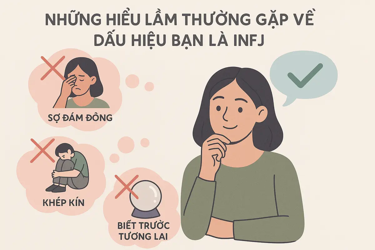Những hiểu lầm thường gặp về dấu hiệu bạn là infj