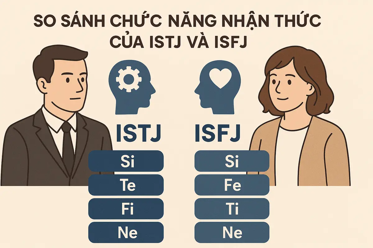 So sánh chức năng nhận thức của ISTJ và ISFJ