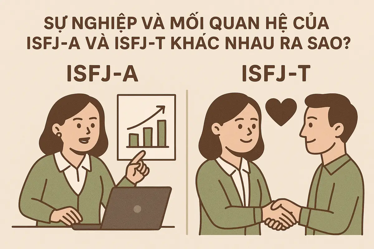 Sự nghiệp và mối quan hệ của isfj-a và isfj-t khác nhau ra sao?