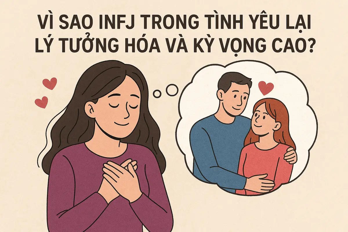Vì sao INFJ trong tình yêu lại lý tưởng hóa và kỳ vọng cao?