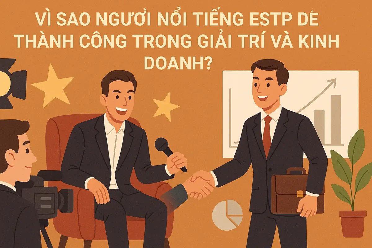 Vì sao người nổi tiếng ESTP dễ thành công trong giải trí và kinh doanh?